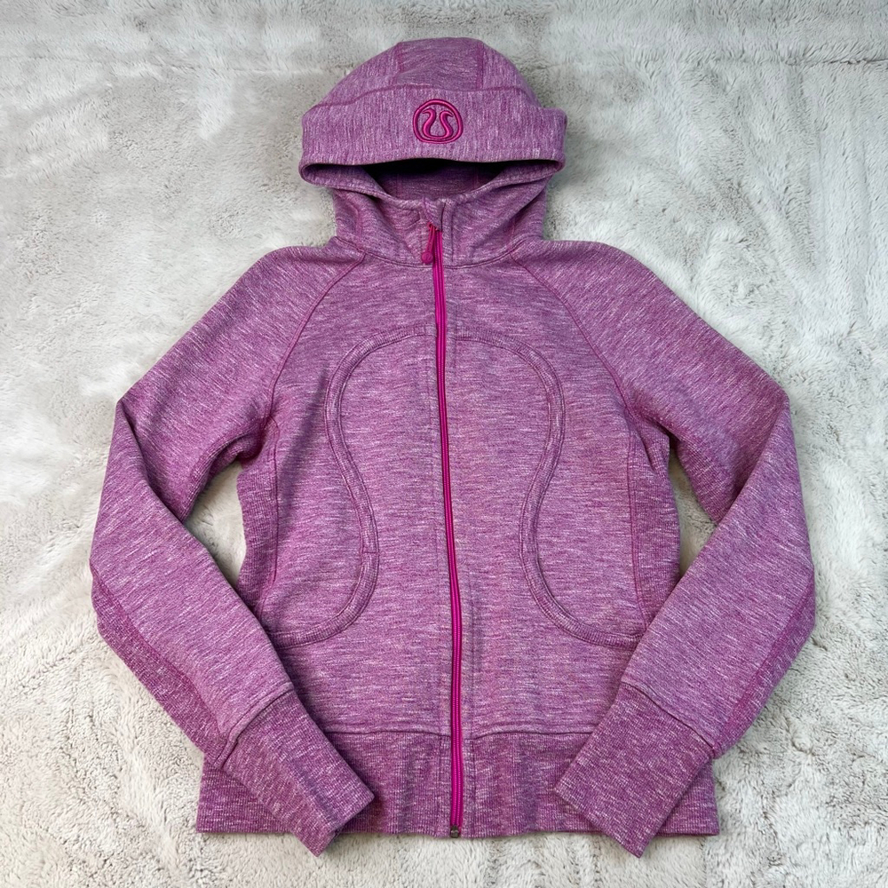 lululemon athletica Pink Heather Full-Zip Hooded Jacket